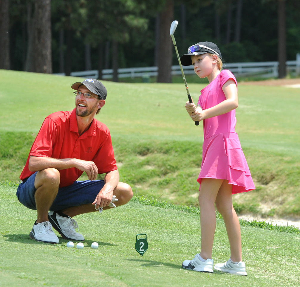 ohn Wainwright, a coach at U.S. Kids Golf Academy at Longleaf,